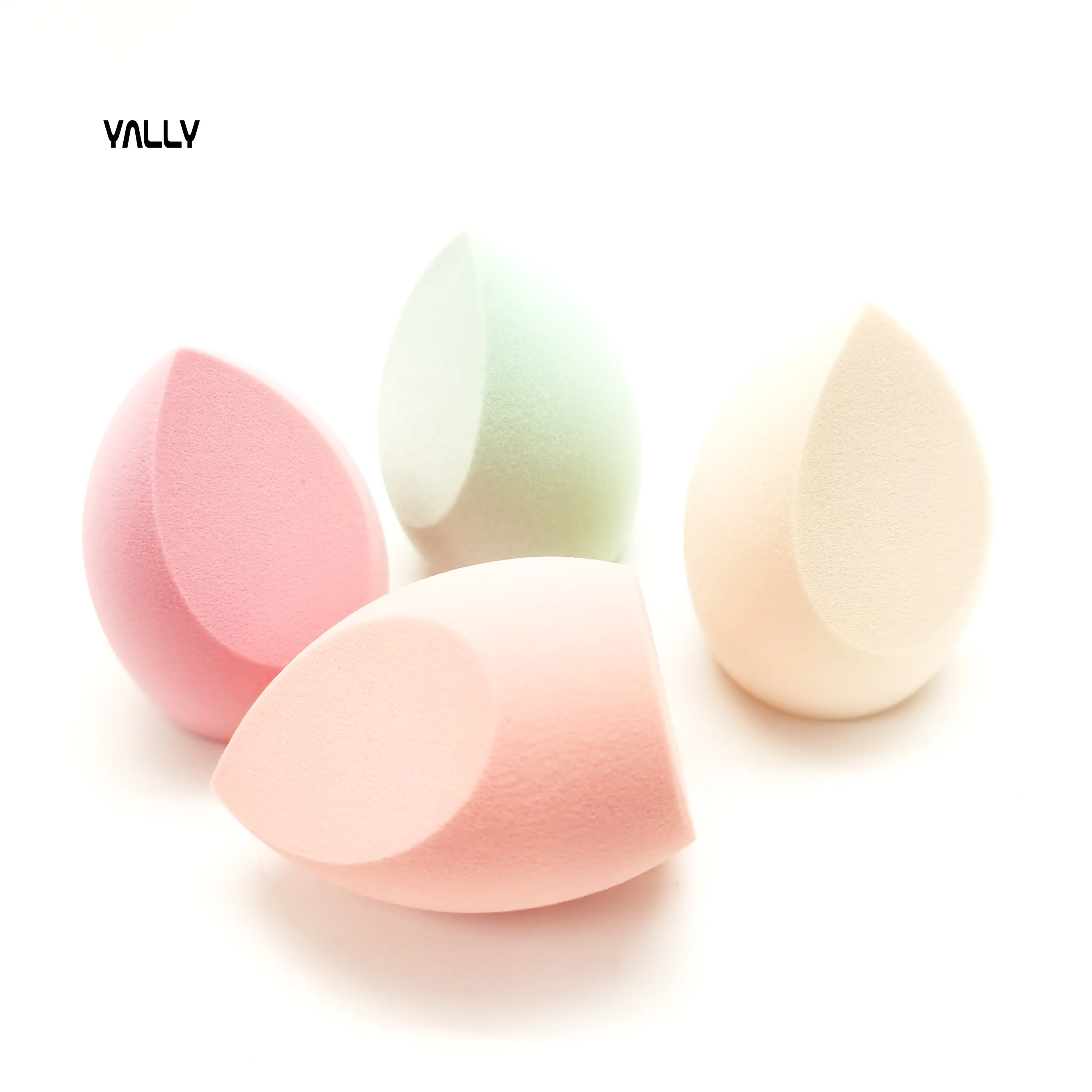 Бесплатный образец Собственная Марка скошенный макияж Yally beauty спонж яйцо для красоты