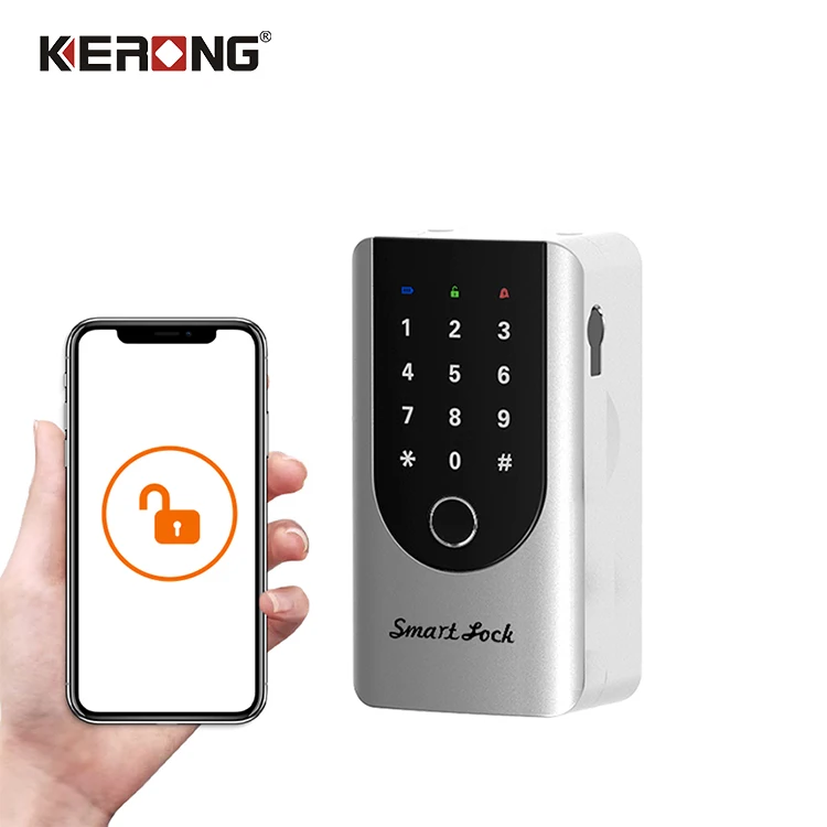 Anti Theft Password Secure Key Box Biometric Home Storage Safe Lock Box For Keys