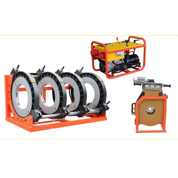 Hot sale 315-630mm plastic pipe welding machine 380V HDPE butt fusion welder with high-quality PTFE coating heating plate
