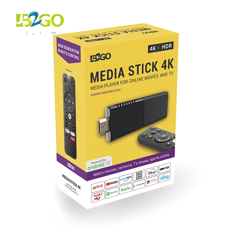 Newest Allwinner Android TV Dongle 2GB 16GB Dual Band Wifi Mi TV Stick 4k Max with Google Voice Remote Control