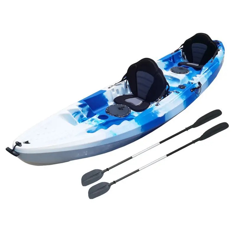 Factory supply 380cm Fishing Kayak 2-3 Personas Seater canoe/kayak with paddle and set
