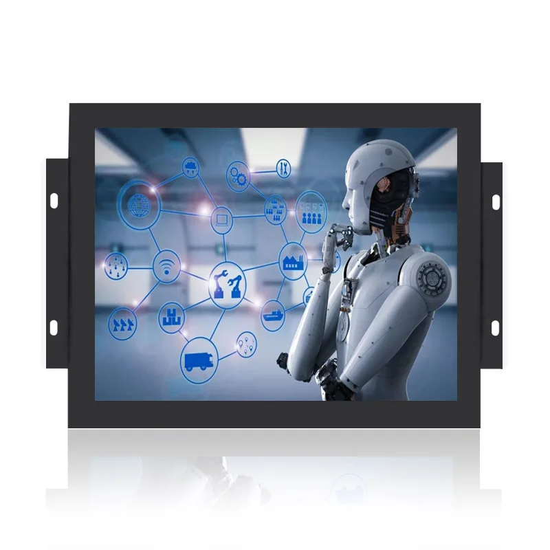 Industrial Open Frame Style 10 Inch HD 1024x768 Resistive/Capacitive Touch Monitor