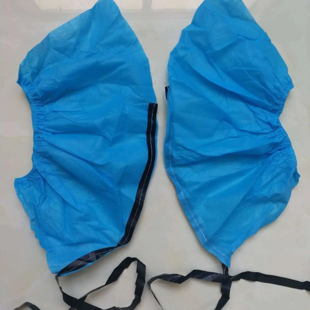 Anti-static Shoe Cover With Conductive Traction Strip Disposable non woven ESD Overshoes Boot Covers for Cleanroom Industry