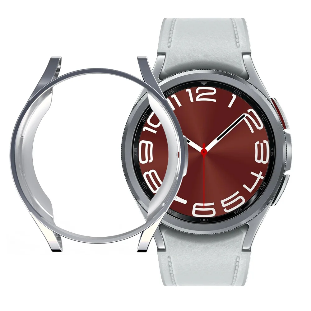 Soft TPU Bumper Cover Plating Watch Case For Samsung Watch 6 40mm 44mm Protector Bumper Case Protective Cover Frame