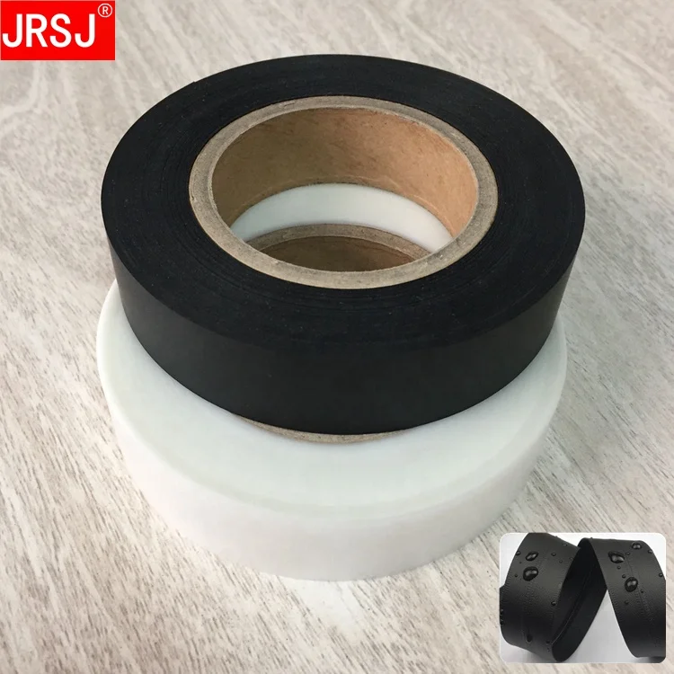  Высокое качество хорошее сцепление 0 15 мм толщиной горячего расплава черный; Из водонепроницаемого материала; ТПУ нагреваемый уплотненный ленты лента из стекловолокна