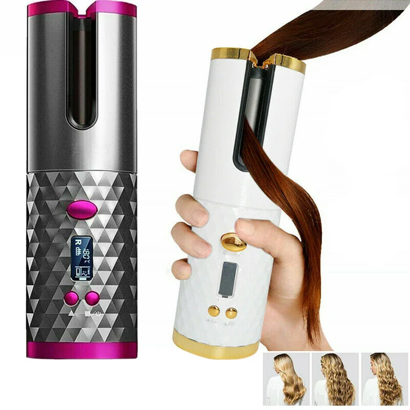 CXWODE Portable USB Cordless Automatic wireless hair curler Hair Wand Auto curling iron Curlers lazy hair curler