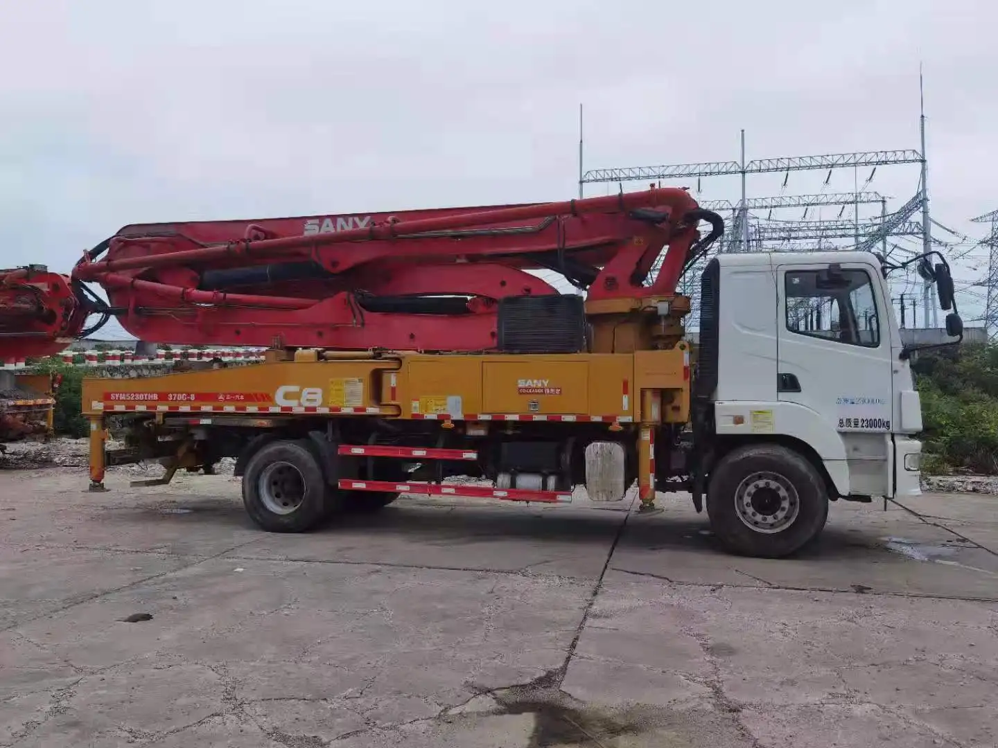 concrete pump used hot sale used sany concrete pump in Egypt