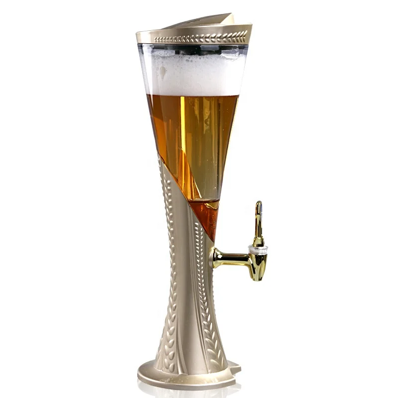 Factory Supply Polished Single Tap Draft Beer Tower in Drink Dispenser