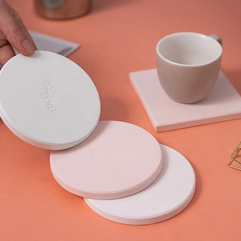 High Quality Diatomite Round Table Coasters