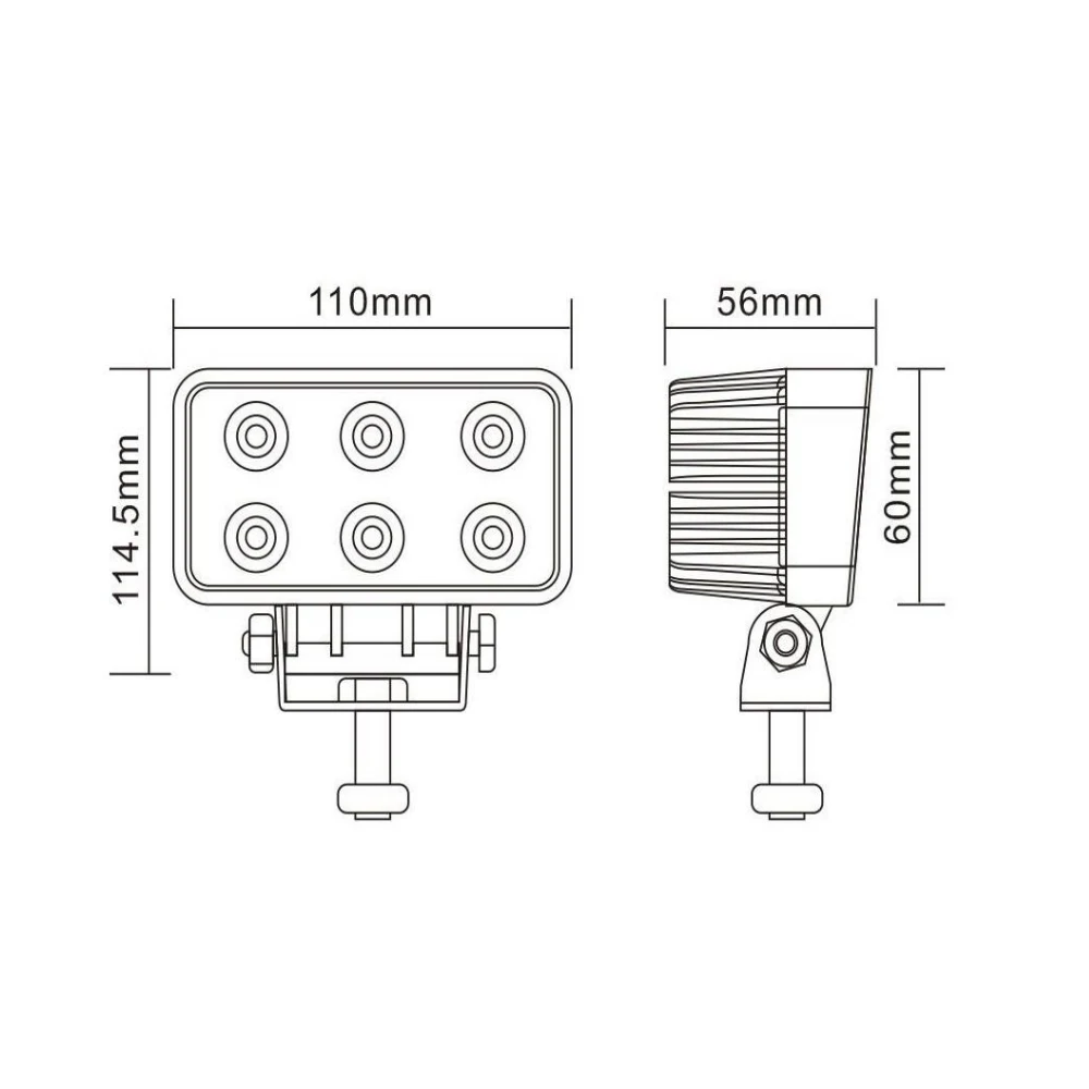 Высокое качество 18Вт IP67 водонепроницаемый 1260lm 6000k 4 дюйма Автоматический свет для работы с алюминиевым снабжением жилищем автоматическая система освещения