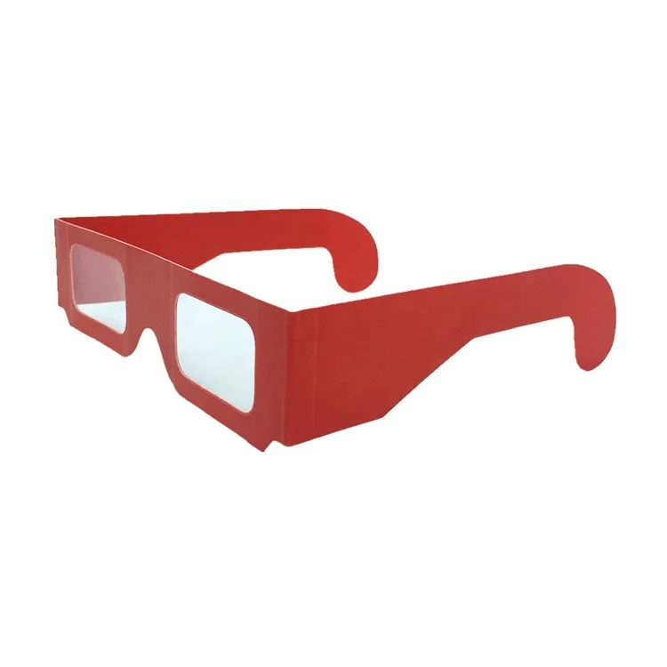 Wholesale Good Quality Disposable Paper Chromadepth 3D Glasses For 3D Pictures Viewing