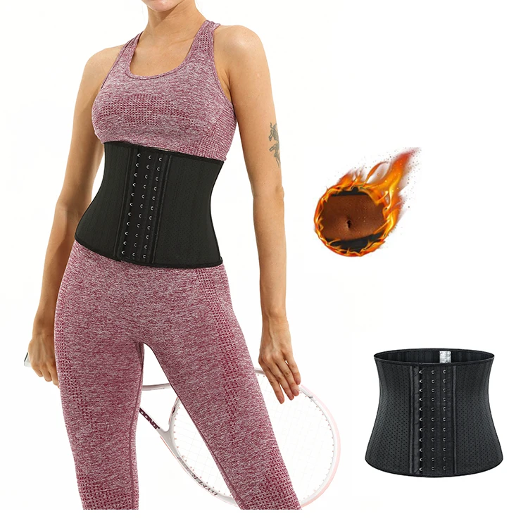 OEM ODM Langqin 25 steel bone waist trainer cincher shaper latex fajas colombianas shaper waist trainer