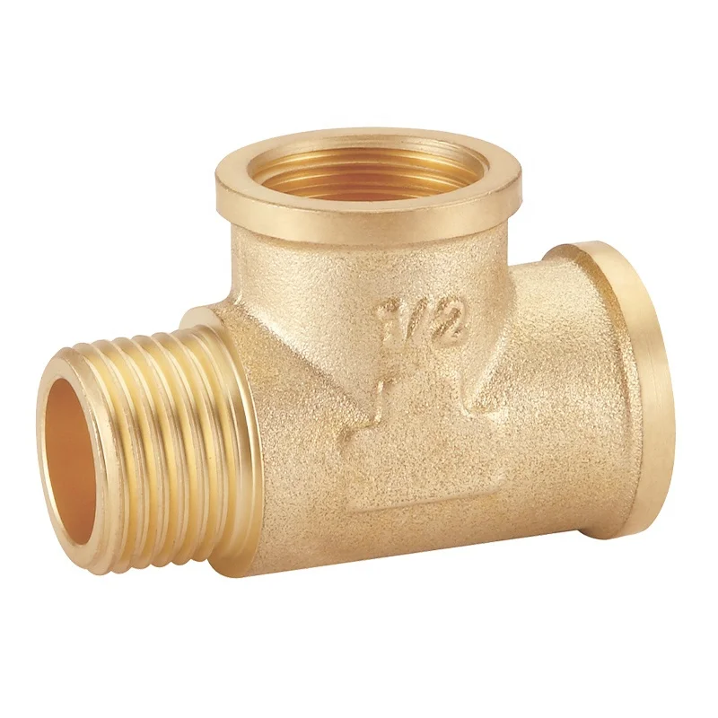 K716 Branch Tee Pipe Male and Female Nipple/brass Fittings