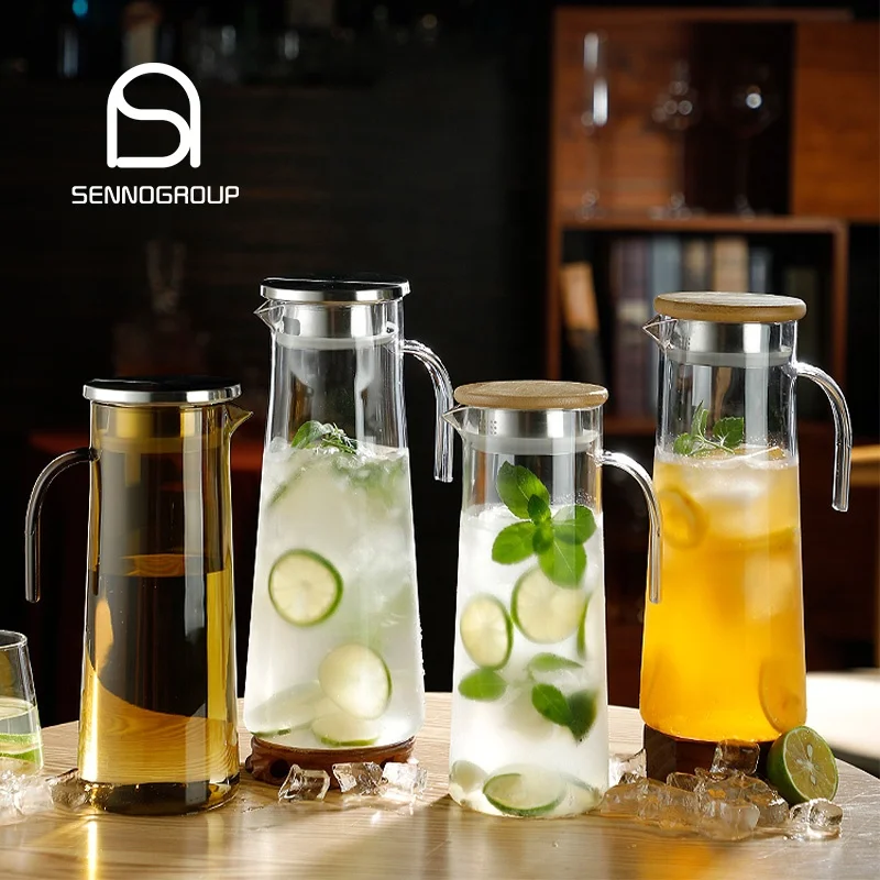 Eco Friendly Plastic Water Milk Coffee Beer Jug Drinking Glasses Acrylic Water Jugs with Handle