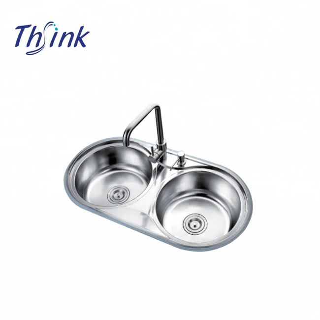 Hot Selling Double Bowl Stainless Steel Ceramic Farmhouse Kitchen Sink