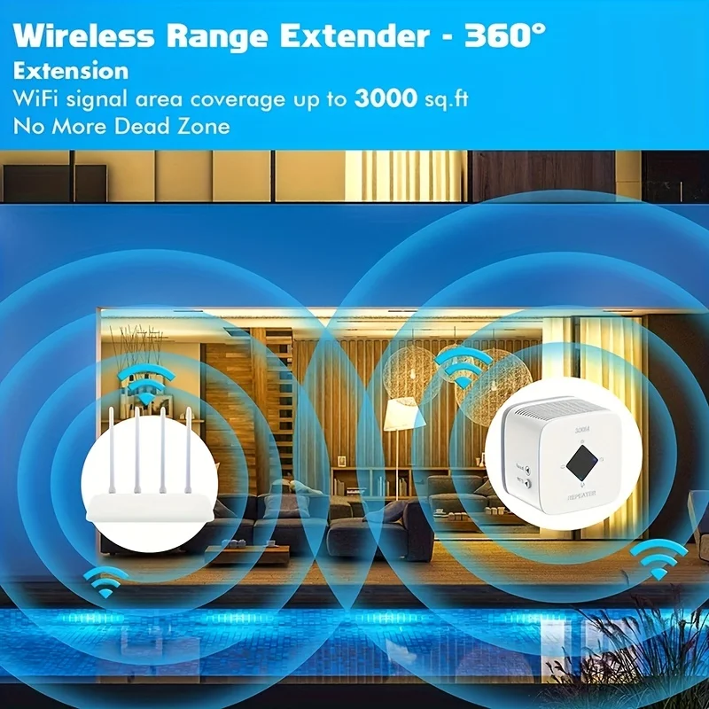 500 Meters Wifi Range Extender 5Ghz Wifi Range Extender High Power Wireless Ap Repeater Network Booster For Mobiles