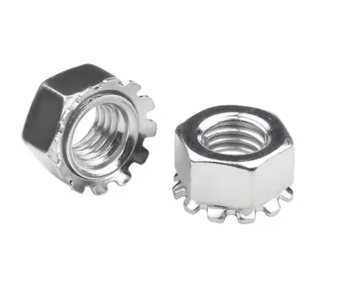 M5 M6 M10 Grade Class 4.8 8.8 10.9 12.9 Galvanized Carbon Steel White Zinc Plating Coating K Kep Lock Nut