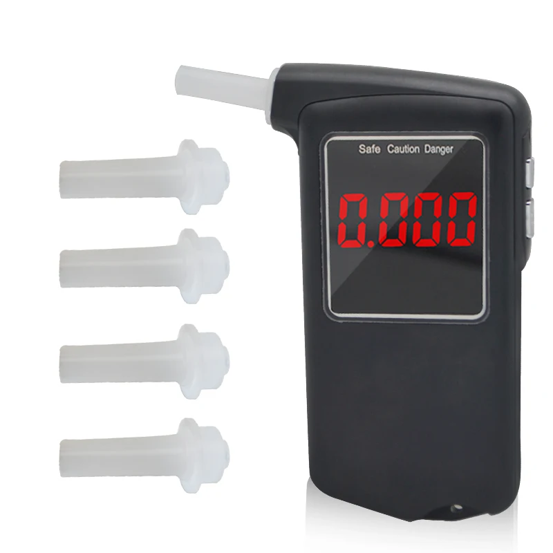 Breathalyzer high precision semi-conductor breathing  breath  alcohol  tester AT-858s