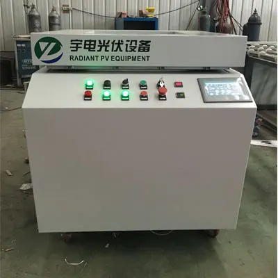 Radiant Pv Solar Lab scale Solar pv module laminator machine electric heated with transparent upper chamber