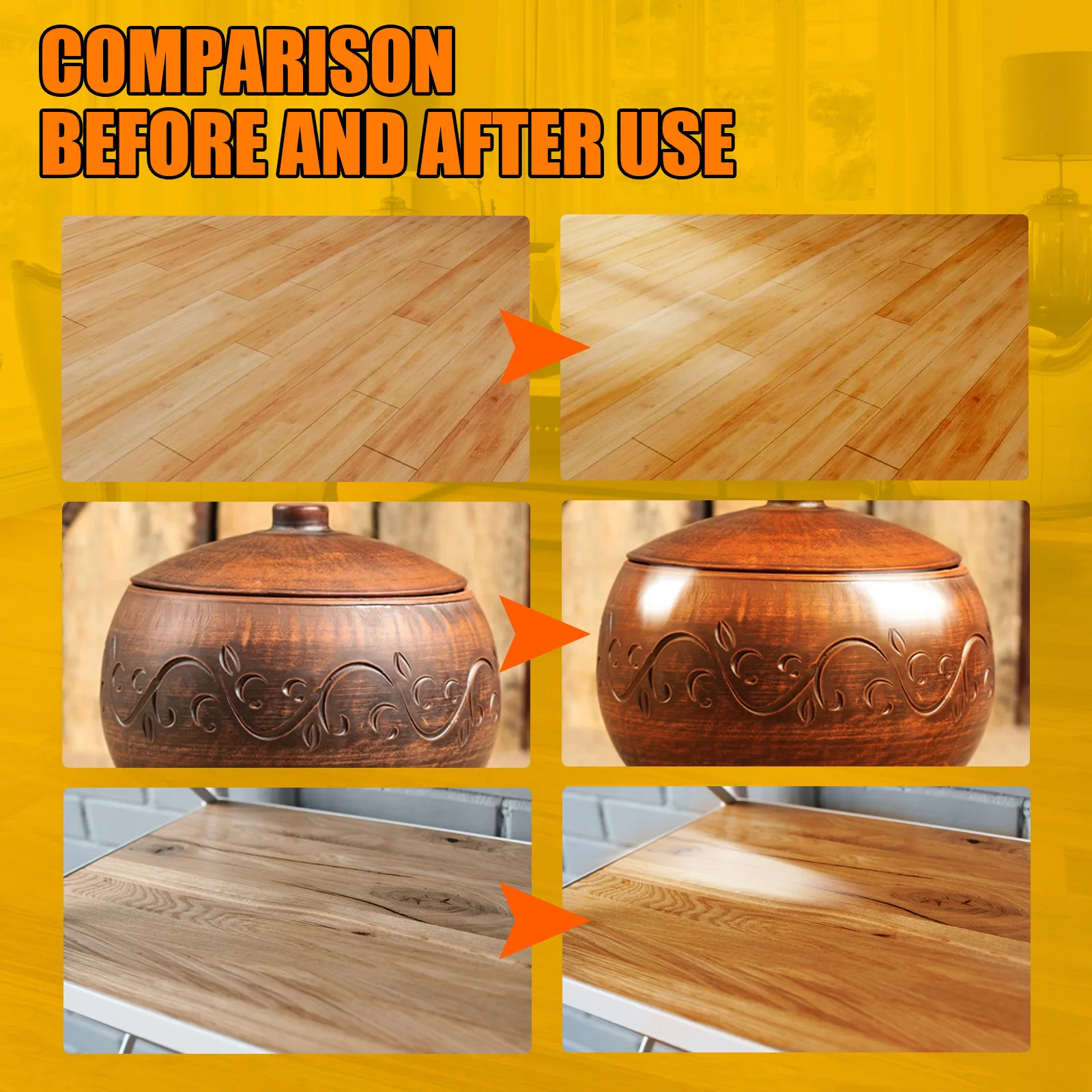 Natural Beeswax Furniture Care Waterproof Polishing Wax for Brightening & Wear Resistance Wood Floor Care