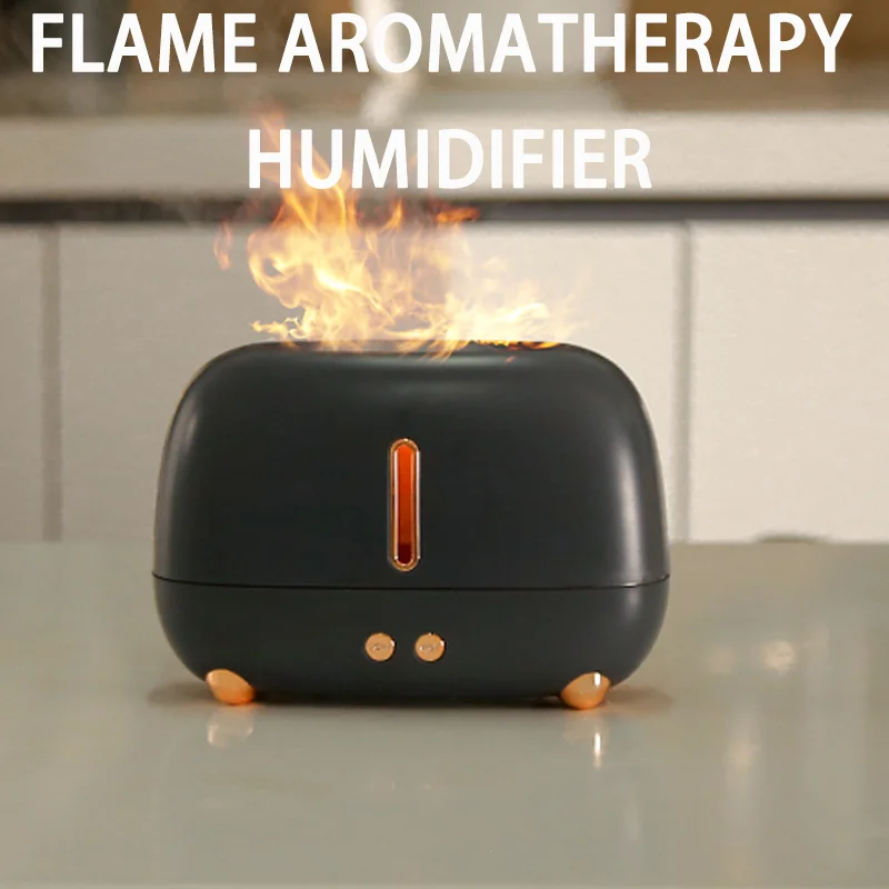 Flame humidifier 250ML Mini Portable Humidifier Aroma Diffuser H2o Usb Ultrasonic Air Humidifier