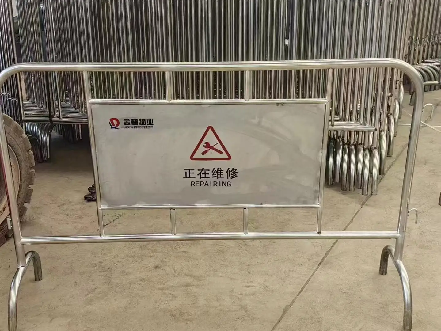Hot Dip Galvanized 3D Model Temporary Pedestrian Barrier Active Perimeter Safety Fence for Crowd Control