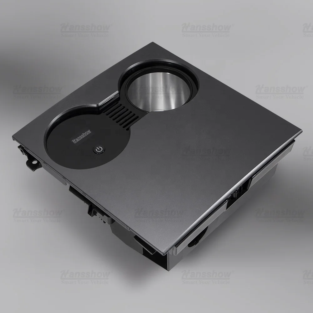 Hansshow Model 3 Y Center Console Cup Holder Temperature Control Cup Holder For Tesla Interior Accessories