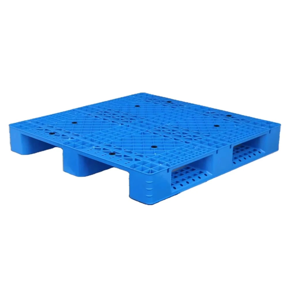 NEXARA Euro HDPE 15kg Single Faced Storage 4-Way Plastic Pallets Hot Selling 1111 1100*1100*150mm Grid Field Logistics Heavy