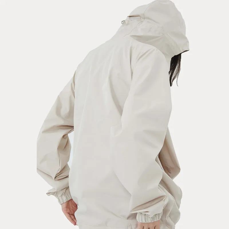 Изготовленный на заказ молнии шнуровке в стиле ретро мужские контрастных цветов с нейлоновой печатью логотипа куртка-ветровка