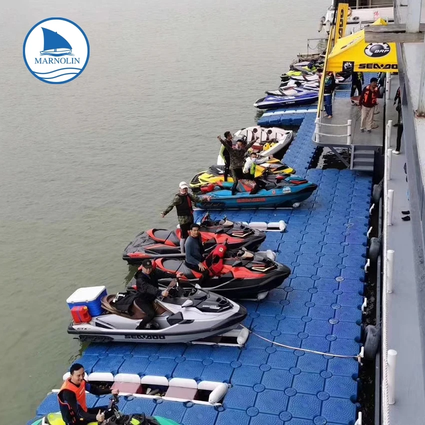 Плавающий jet ski док-станция для пластиковый плавающий понтон для Гидроцикла