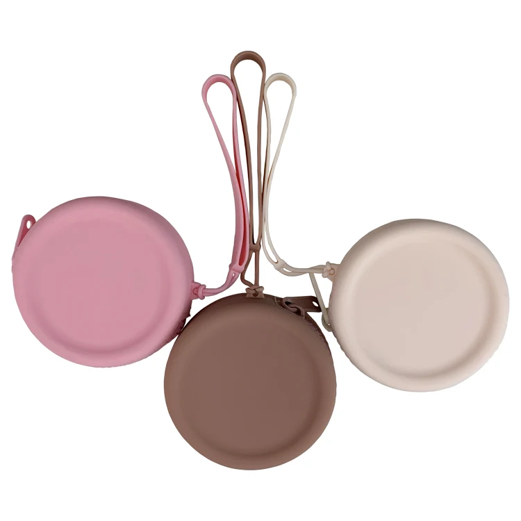 Custom Small Coin Purse Round Zipper Coin Purse Women Mini Coin Purse with strap