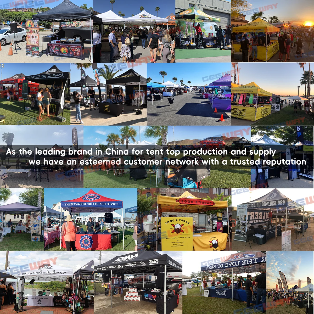 Outdoor Trade Show Portable Canopy Tent Custom Print Logo 10 X 10 Promotional Custom Food Gazebo Tent Canopy 3x3 for Events