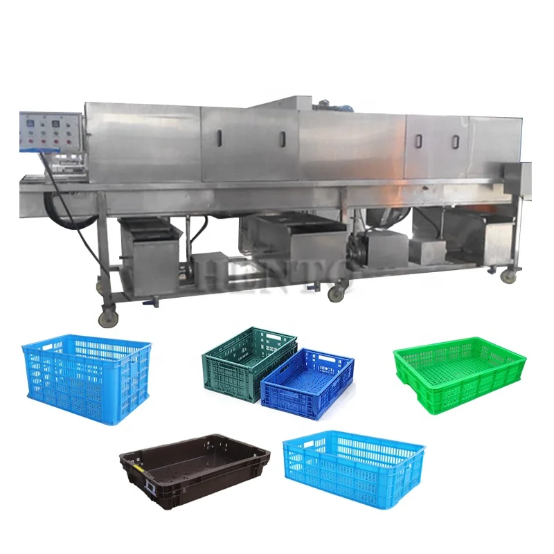 Automatic Crate Washing Machine / Live Chicken Crate Washer / Eggs Crate Washing Machine
