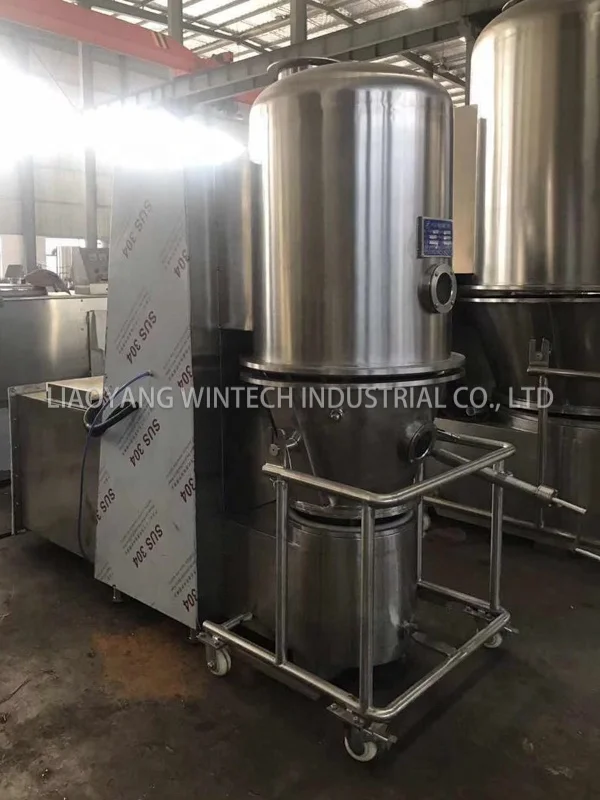  Industrial batch vertical fluid bed dryer for