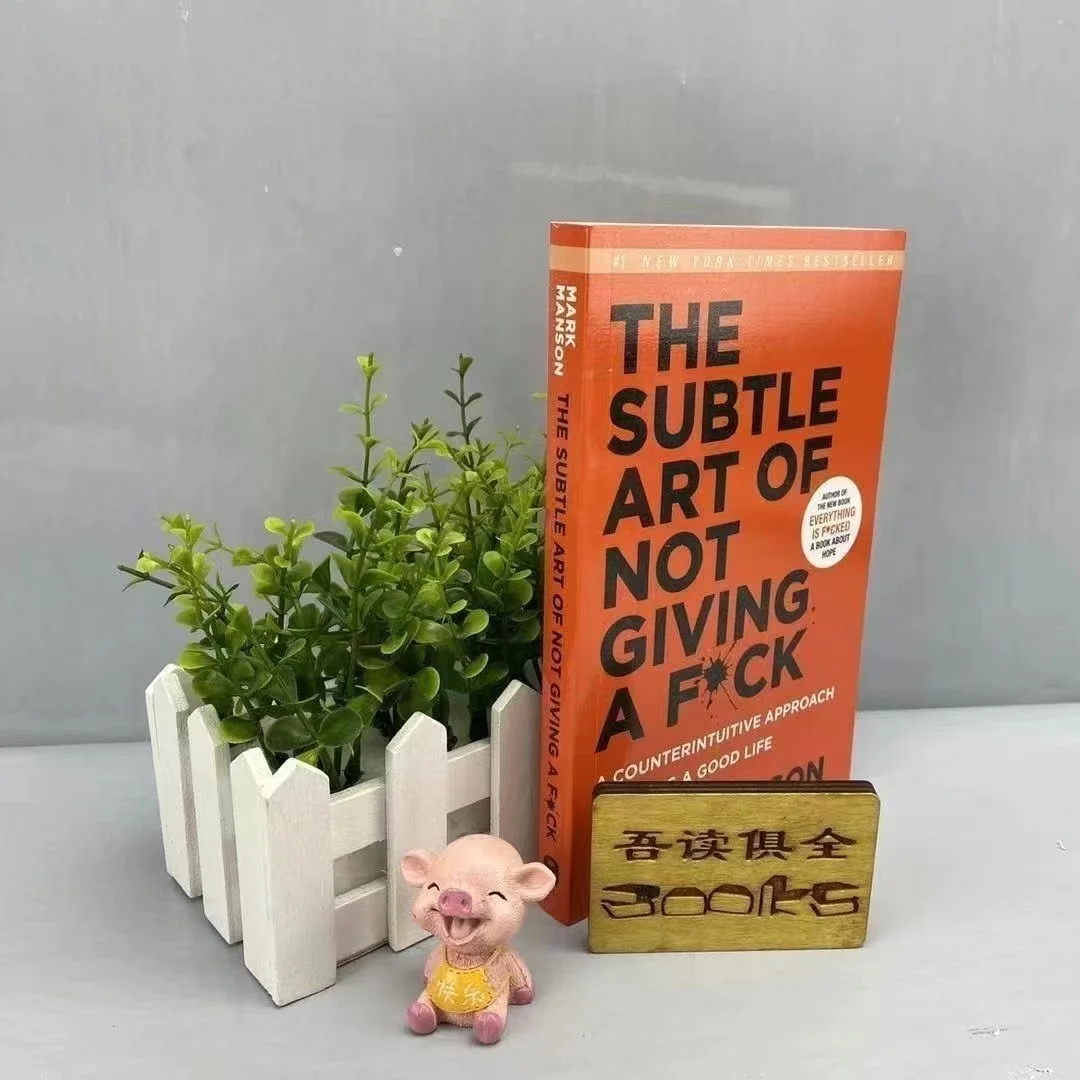New update The subtle art custom paperback english learning black and white inside books for reading book printing wholesale