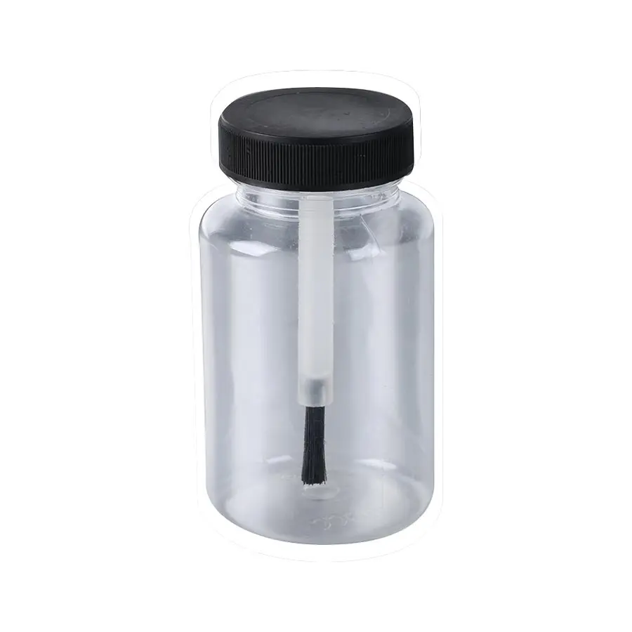 Wide Mouth Empty Plastic Bottles with Brush Cap 15ml 20ml 30ml 50ml 60ml 80ml 100ml 120ml 150ml