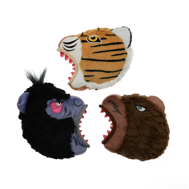 Резиновая зубная щетка для собак Chimp Gorilla Bear Tiger