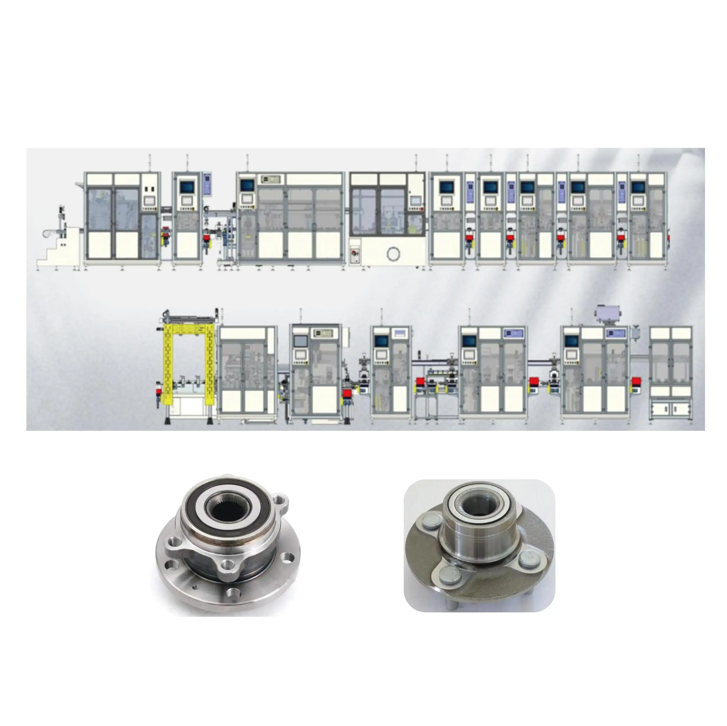 2ND Generation Assembly Line for Car Wheel Hub Bearing End Spline Rotary Rolling Machine Ball Bearing Making Machine