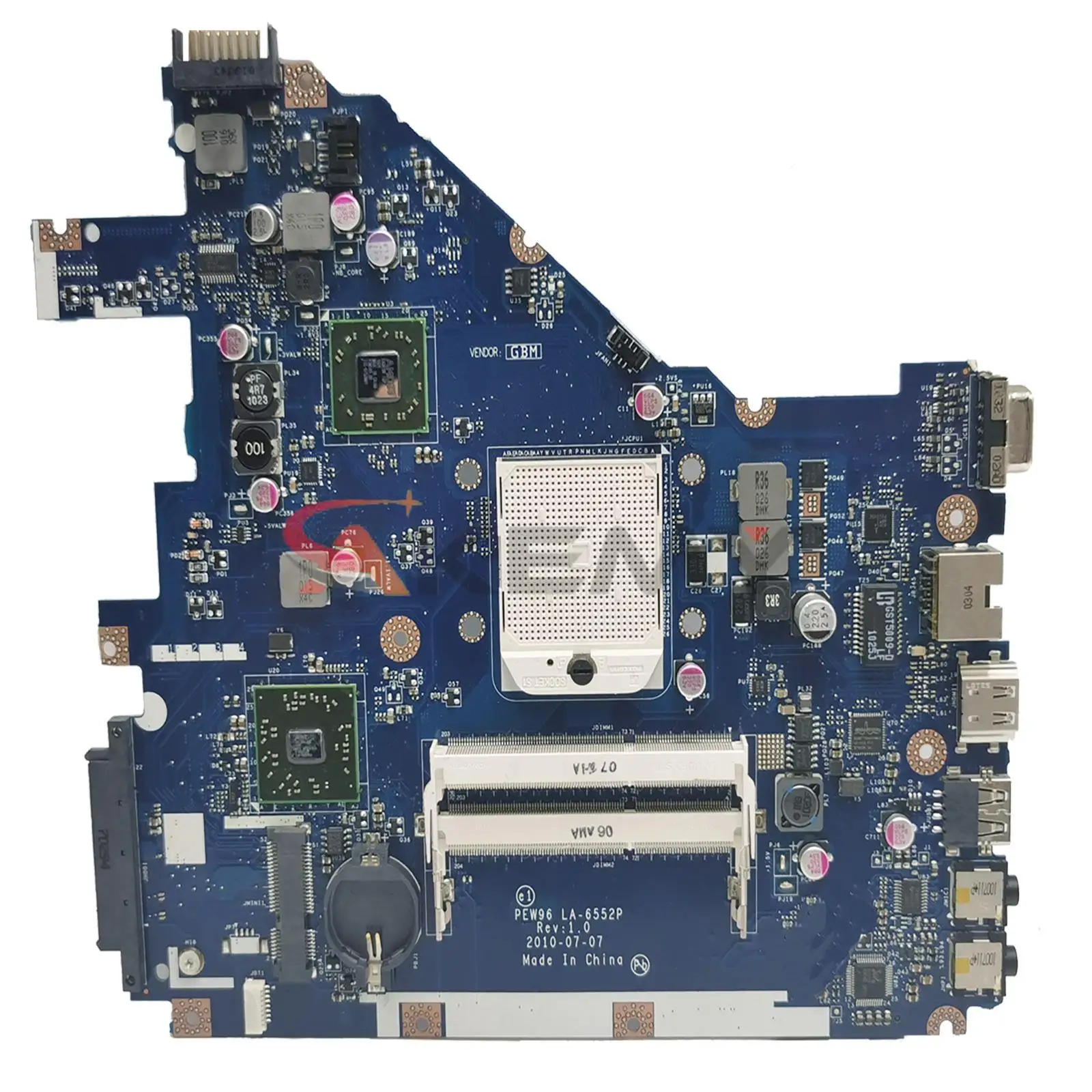 For Acer Aspire 5552 5552G NV50A Laptop Motherboard MBR4602001 PEW96 LA-6552P working perfect