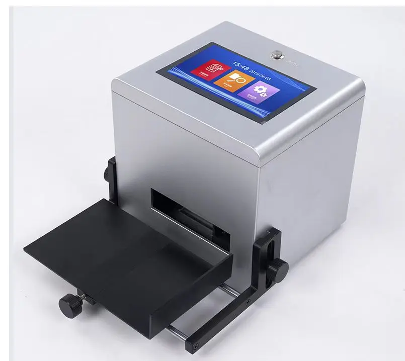 Date Barcode QR Code Small Desktop Touch Screen Intelligence Static Inkjet Printer
