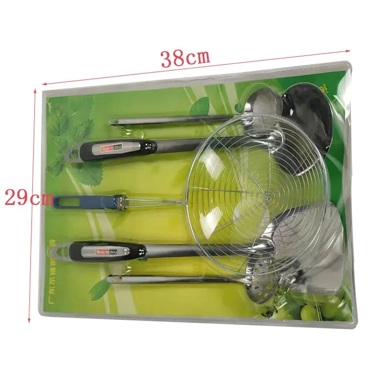 Popular OEM Hot Sale 5PCS Heat Resistant Flexible Eco-friendly Reusable Kitchen Cooking Ware Set Plastic Cooking Utensil Sets