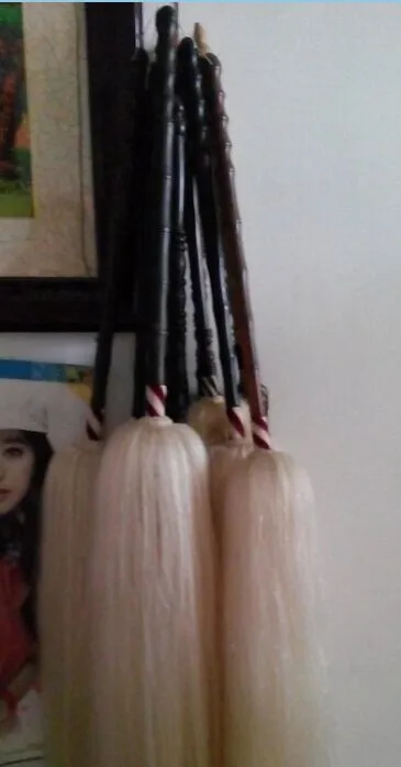 Natural pure white horse tail hair Buddha dust,Horse Hair Whisk