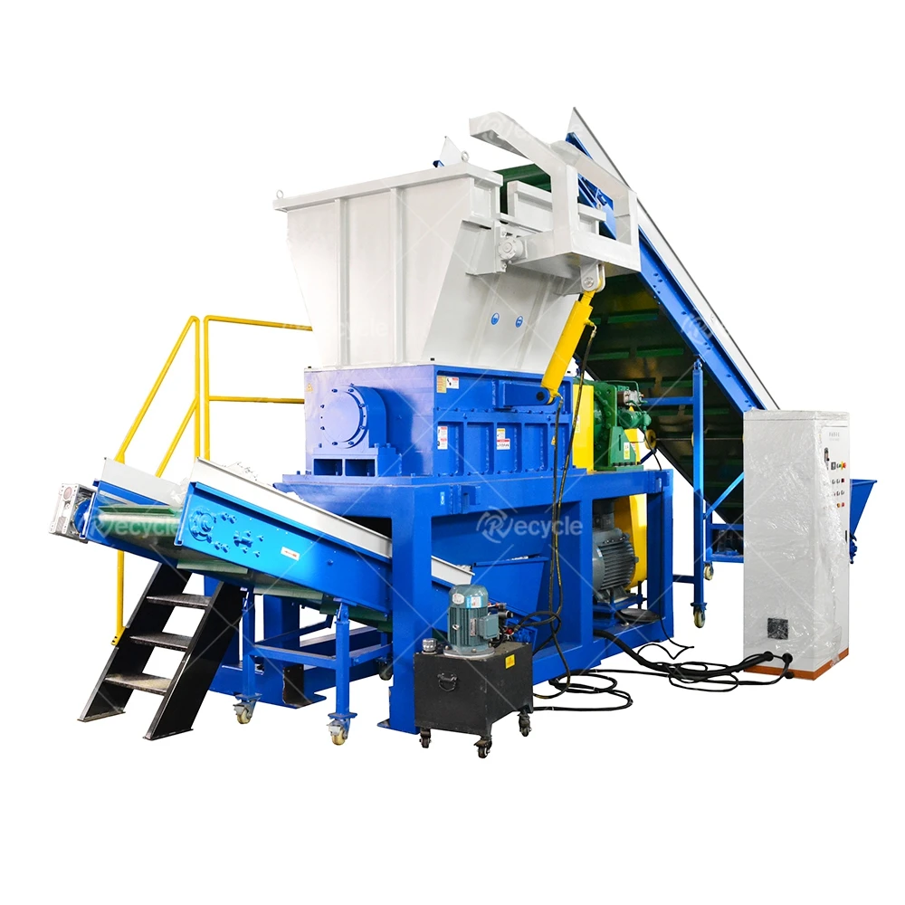 Factory Price Double Shaft Plastic Shredder Scrap Metal Steel Shredder Machine For Recycling