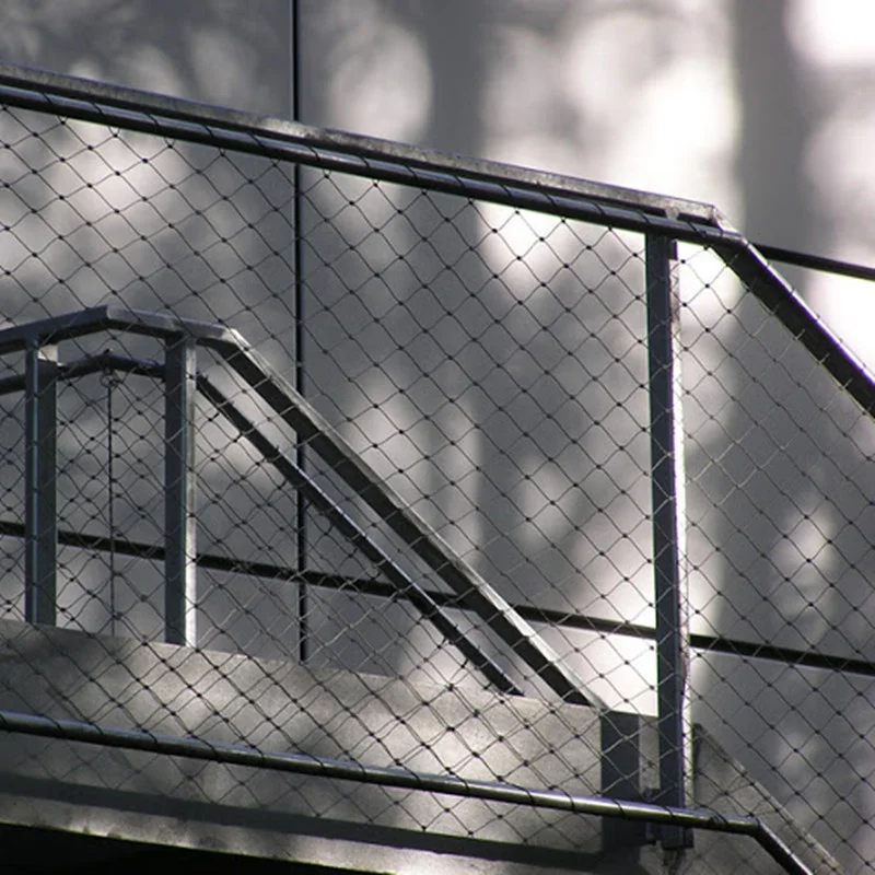 Flexible stainless steel  cable net for stairs/bridge protection mesh