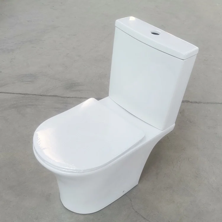 Bathroom Ceramic Inodoro Washdown Two Piece Wc Toilet with S-trp/p-trap