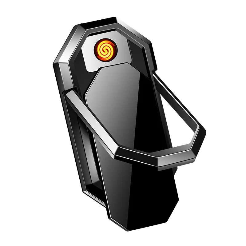 Электрический сотовый телефон кольцо держатель мобильного телефона usb зарядка Зажигалка электронный мобильный телефон задняя крышка зажигалка