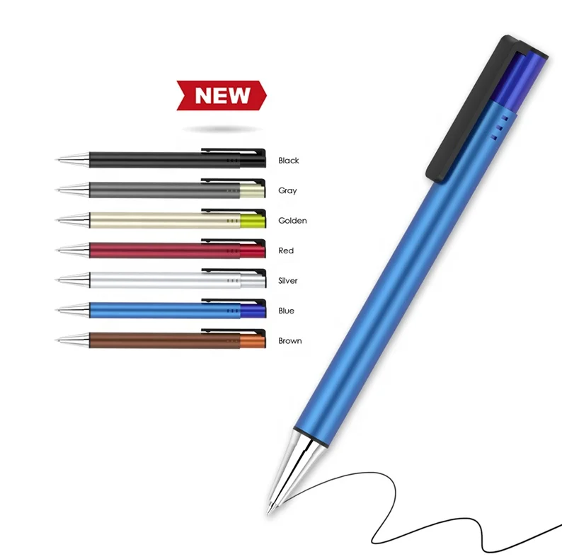 Wholesale High Quality Fashion Corporate Gift Rose Gold Design Premium Click Metal Ballpoint Pens With Custom Laser logo