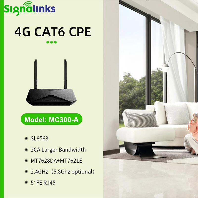 Signalinks Unlocked 4G Lte Modem Mobile Wifi Router 4G Lte Wireless Cellular Hotspot