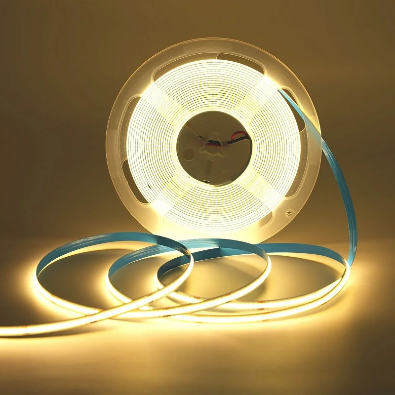 High quality white 5mm 8mm 10mm 12V 24V CRI 90 cob led strip lighting