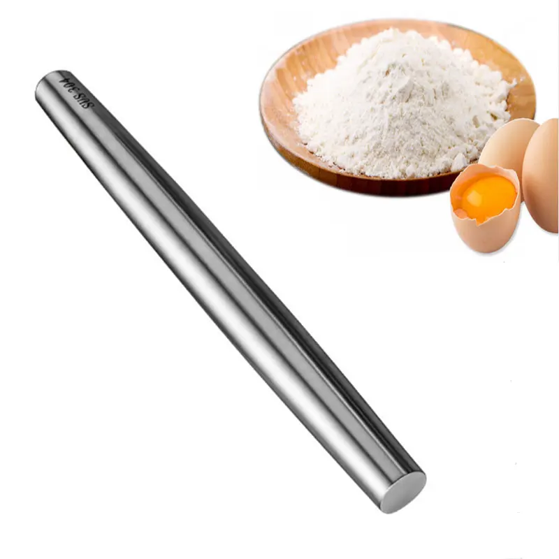 Stainless Steel  Pizza chapati board and rolling pin  for pastry